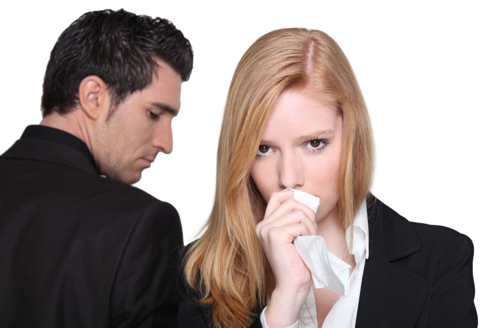 man and woman getting divorce