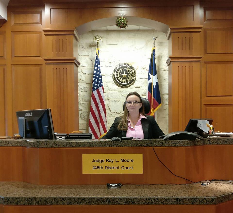 Mary E. Ramos sat as visiting Judge for the 245th District Court!